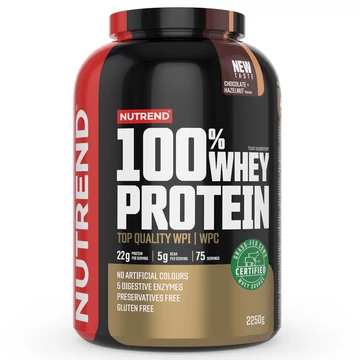 NUTREND 100% Whey Protein 2250g Chocolate+Hazelnut