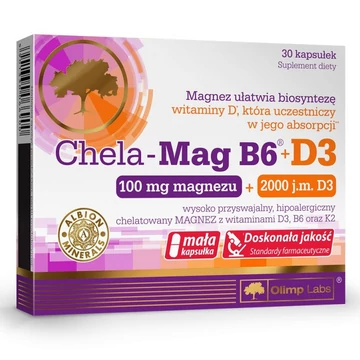 OLIMP LABS Chela - Mag B6 + D3 - 30 kapszula