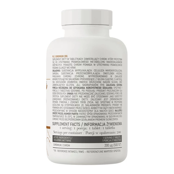 OstroVit Chromium (Króm) 200 µg – 200 tabletta