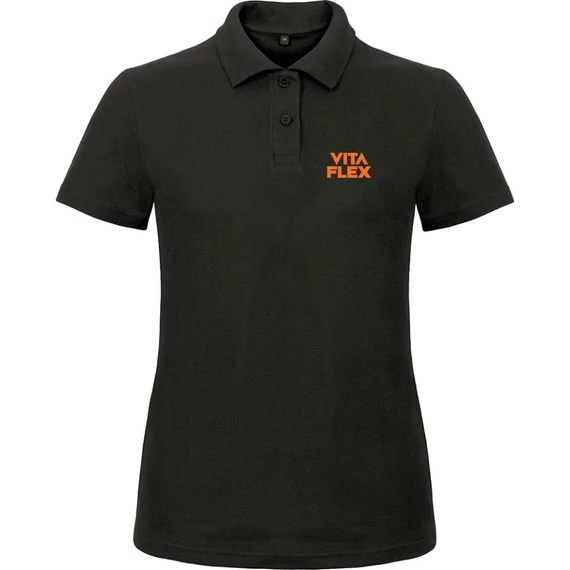 Vitaflex Póló Galléros Fekete - Férfi - XL