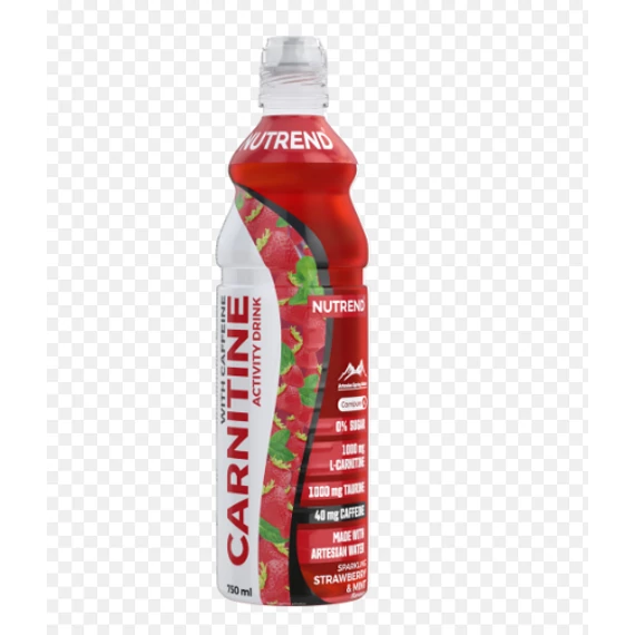 NUTREND Carnitine Drink Koffeinnel - Strawberry & Mint (szénsavas)