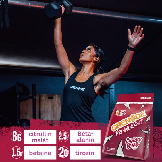 GRENADE Pre Workout - Cherry Bomb 330 g 1+1 AKCIÓ