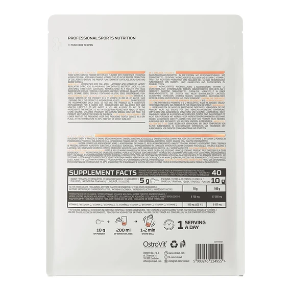 OstroVit Collagen + Vitamin C 400 g Peach