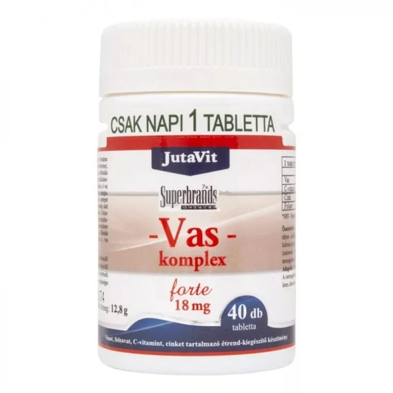 JutaVit VAS - Komplex 18mg 40 tabletta