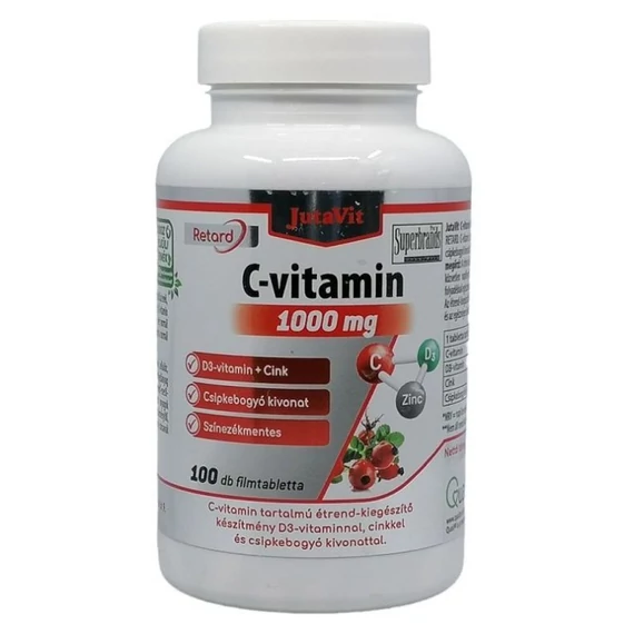 JutaVit C - vitamin 1000mg retard csipkeb.kivonattal+D3+Cink 100 tabletta