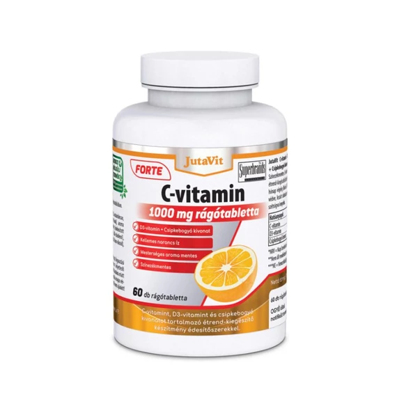 JutaVit C - vitamin 1000mg narancs ízű rágótabletta 60