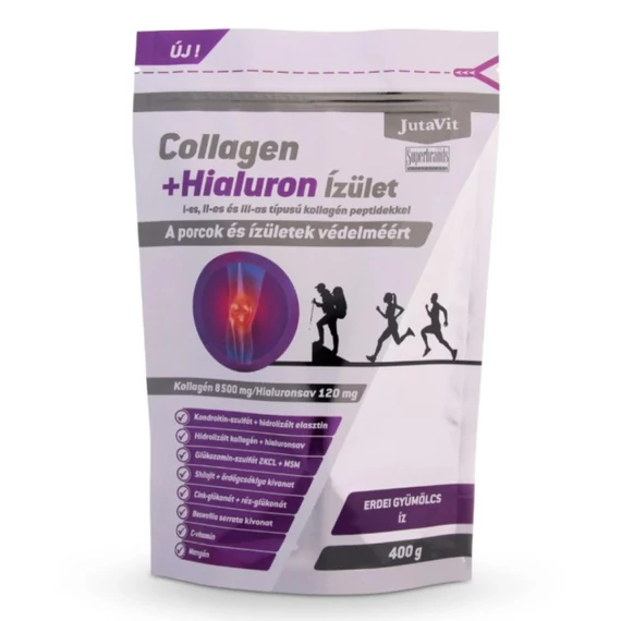 JutaVit Collagen+Hialuron ÍZÜLET Erdei gyümölcs 400g