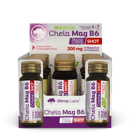 OLIMP SPORT Chela - Mag B6 Cramp Shot SE Orange (20x25 ampulla)