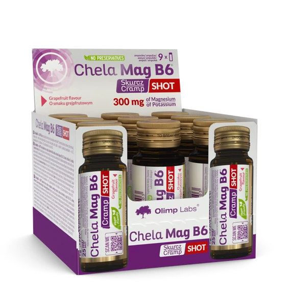 OLIMP SPORT Chela-Mag B6 Cramp Shot SE Orange (20x25 ampulla)