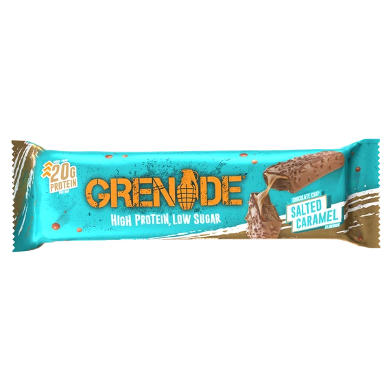 GRENADE HIGH PROTEIN BAR CHOCOLATE CHIP SALTED CARAMEL 60G