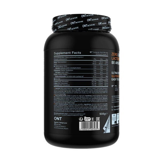 QNT METAPURE Whey Isolate Zero 908g Chocolate Hazelnut