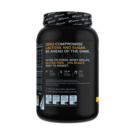 QNT METAPURE Whey Isolate Zero 908g Mango