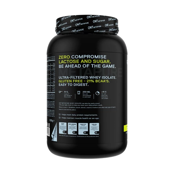 QNT METAPURE Whey Isolate Zero 908g Pistachio