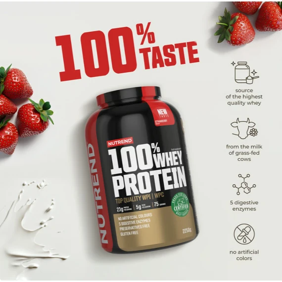NUTREND 100% Whey Protein 800g Strawberry