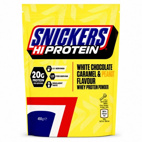 SNICKERS Protein Powder - White Chocolate Caramel & Peanut 455g
