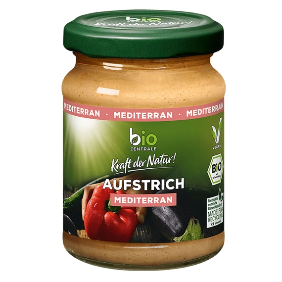 Bio - Zentrale BIO Mediterrán kenyér pástétom 125g, üveges