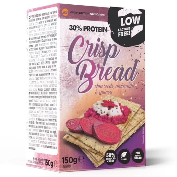 FORPRO 30% Protein Crisp Bread Chia Seeds, Amaranth & Guinoa 150g