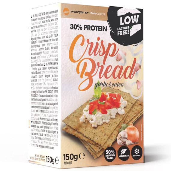 FORPRO 30% Protein Crisp Bread Garlic & Onion 150g