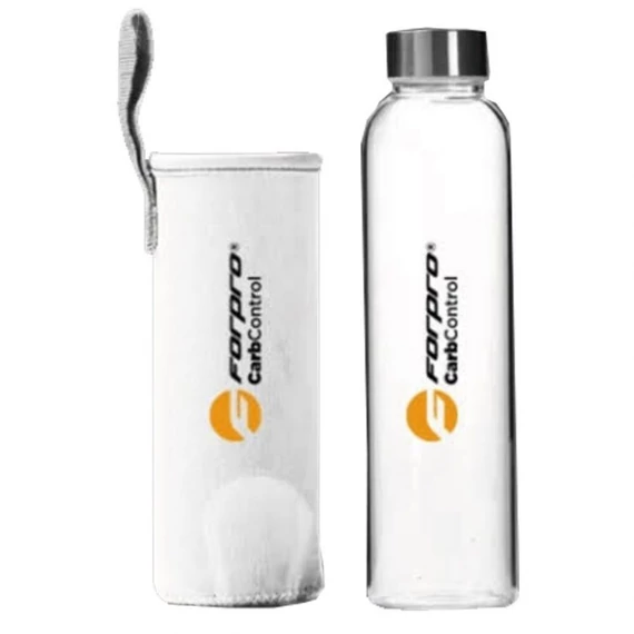 FORPRO Glass Bottle - White 500ml Üvegkulacs - fehér