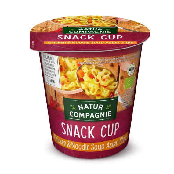 Natur Compagnie Ázsiai Stílusú Bio Csirkés Ízesítésű Leves Tésztával 55g