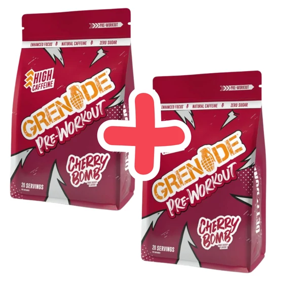 GRENADE Pre Workout - Cherry Bomb 330 g 1+1 AKCIÓ