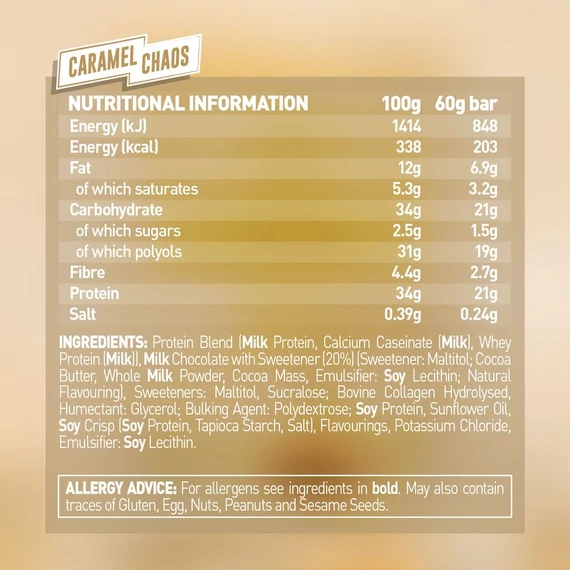 GRENADE High Protein Bar Caramel Chaos 60g