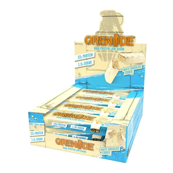 GRENADE HIGH PROTEIN BAR WHITE CHOCOLATE COOKIE 60G