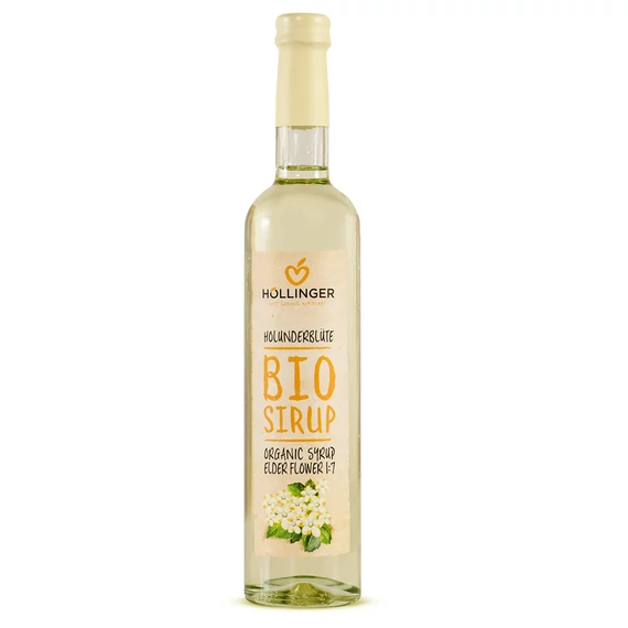 Höllinger Bodzavirágszörp BIO 500ml, üveges