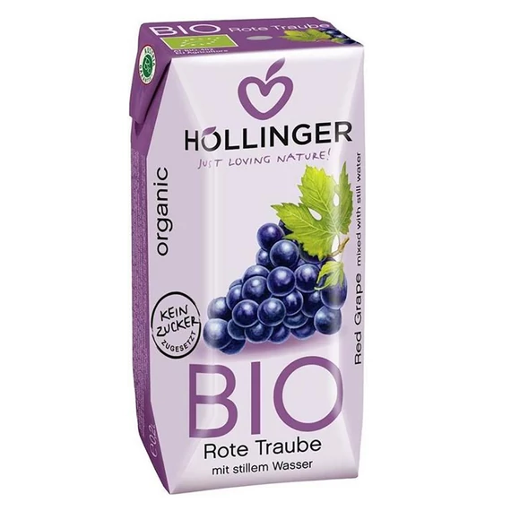 Höllinger Vörösszőlő Bio nektár 60%, 3x200ml, tetrapack
