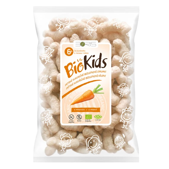 Boris McGregor BIO BioKids Extrudált kukorica snack sárgarépás 55g