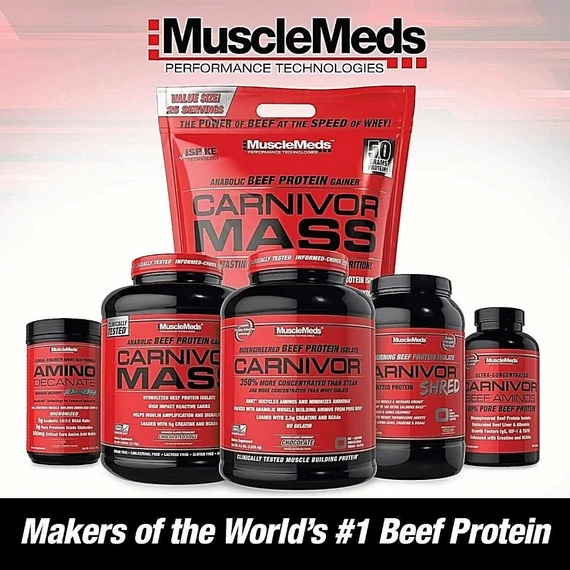 MUSCLEMEDS Carnivor Mass 2534g Vanilla Caramel