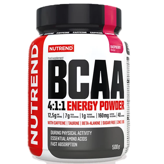 NUTREND BCAA 4:1:1 Energy Powder 500g Raspberry