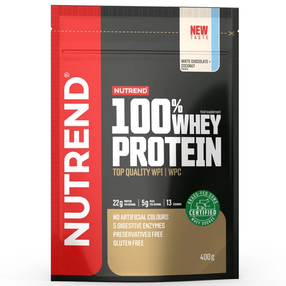 NUTREND 100% Whey Protein 400g White Chocolate+Coconut