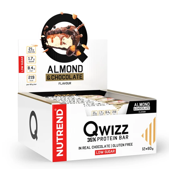NUTREND QWIZZ Protein Bar 60g Almond+Chocolate