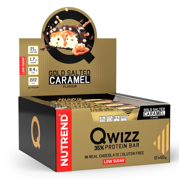 NUTREND QWIZZ Protein Bar 60g Salted Caramel