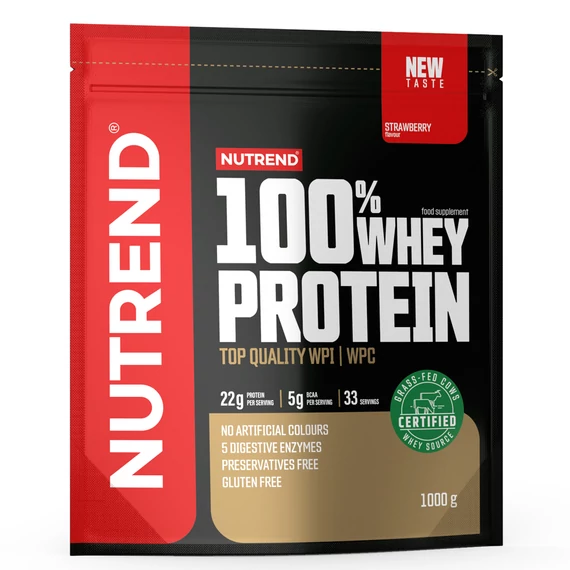 NUTREND 100% Whey Protein 1000g Strawberry