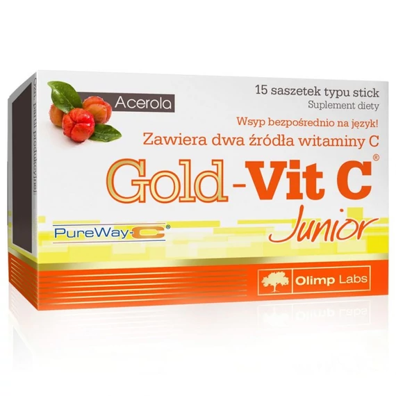 OLIMP LABS GOLD - VIT C Junior 15 db Tasak Raspberry