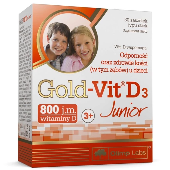 OLIMP LABS Gold - Vit D3 Junior Raspberry 30 sachets