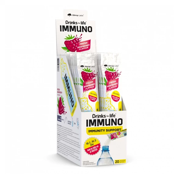 OLIMP LABS Drinks For Life Immuno Raspberry 1 tasak