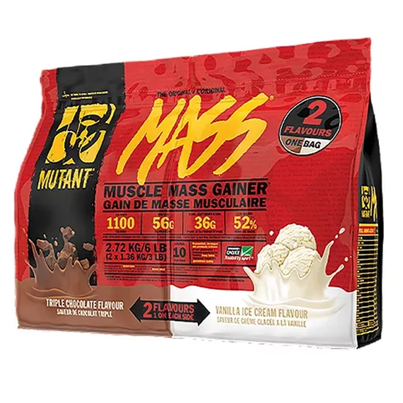Mutant Mass Dual Chamber 2, 72 kg Triple Chocolate+Chocolate Fudge Brownie