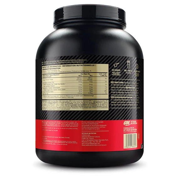 Optimum Nutrition Gold Standard 100% Whey 2270g (5lb) Unflavoured/Natúr