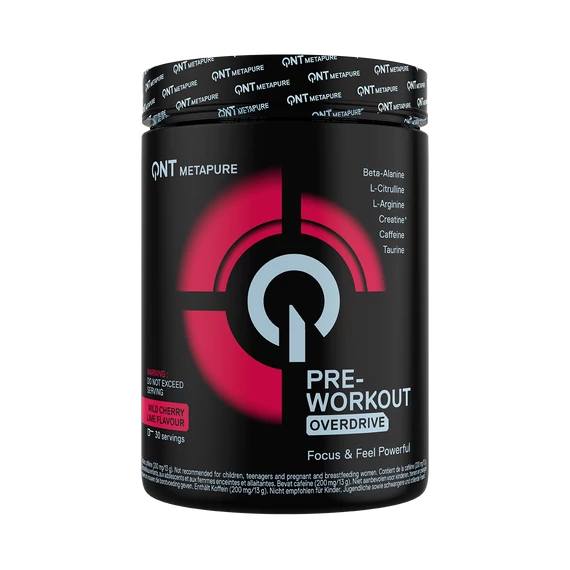 QNT Pre Workout Overdrive wild cherry lime 390 g