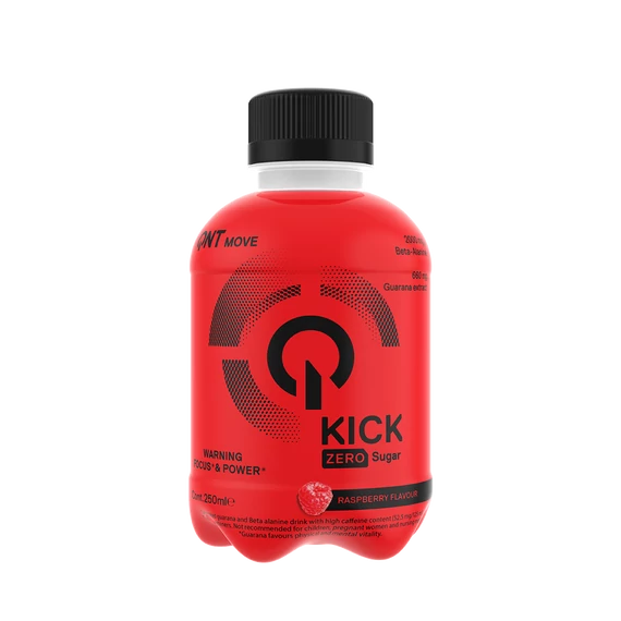 Qnt kick (focus & power) raspberry zero sugar 250 ml