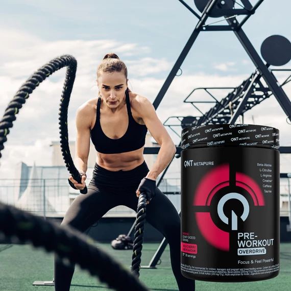 QNT Pre Workout Overdrive wild cherry lime 390 g
