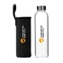 FORPRO Glass Bottle - Black 500ml Üvegkulacs - fekete